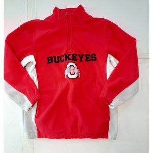 Kid Athlete youth pullover 1/4 zip Ohio State Buckeyes fleece jacket size 10-12
